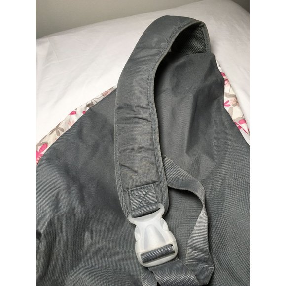 TrailMaker Classic Crossover Bag Large with Pink and Gray Flowers - Picture 7 of 9